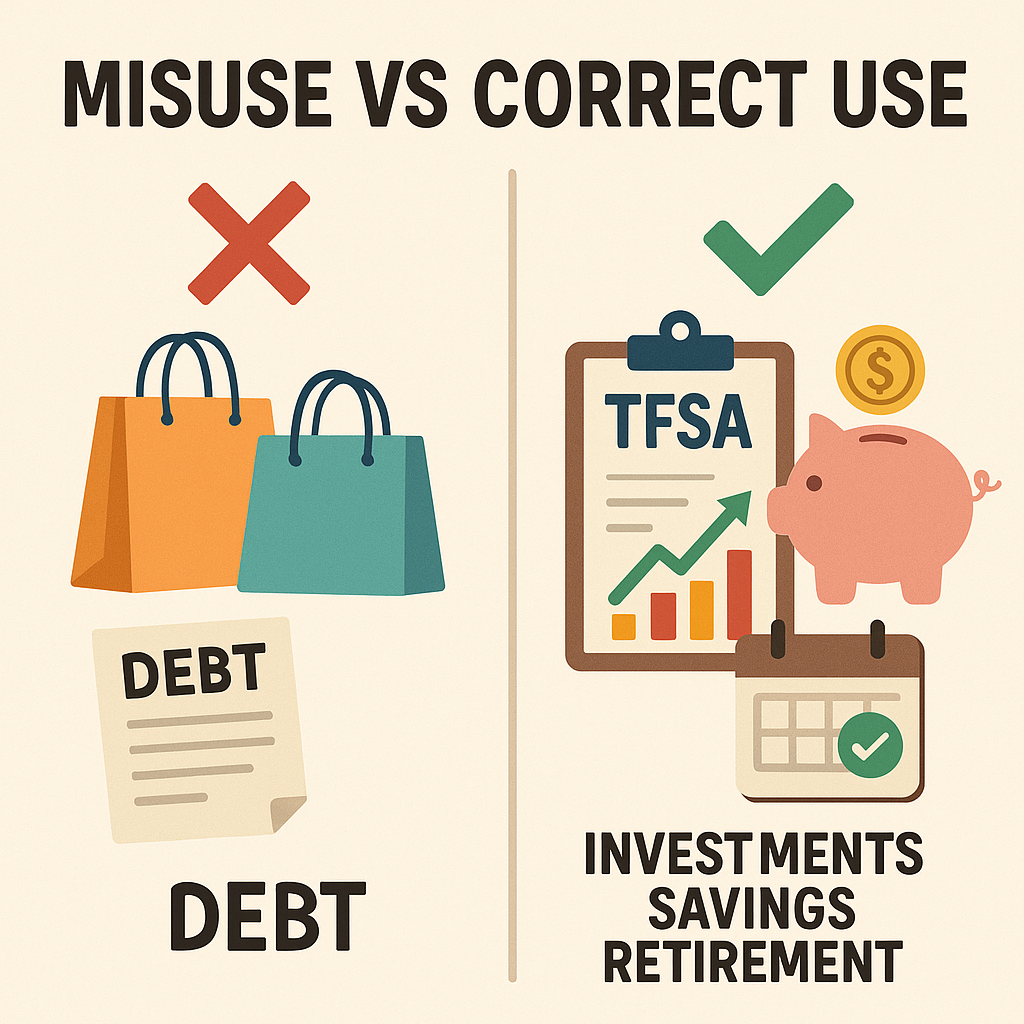 TFSA misuse vs correct use infographic